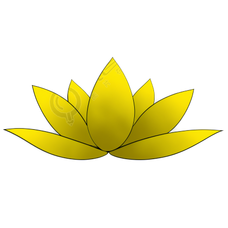 莲花插画素材