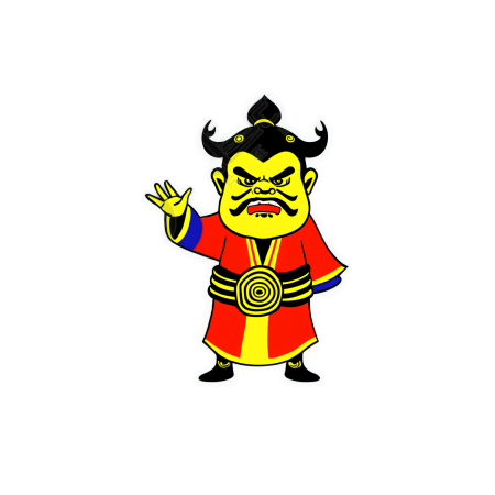 门神插画素材
