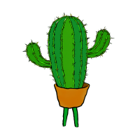 仙人掌插画素材