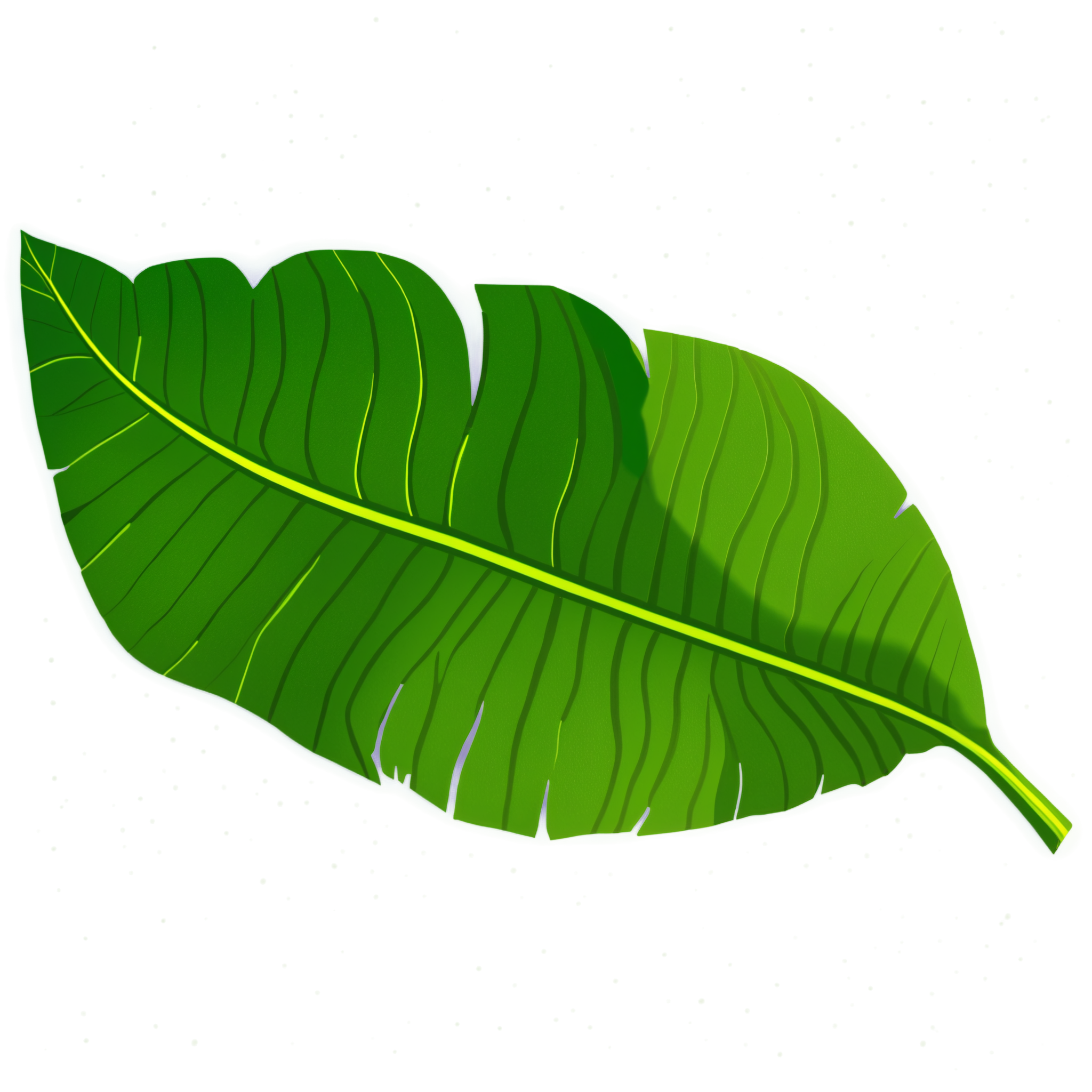 香蕉叶插画素材
