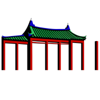 安徽风格建筑插图PNG素材