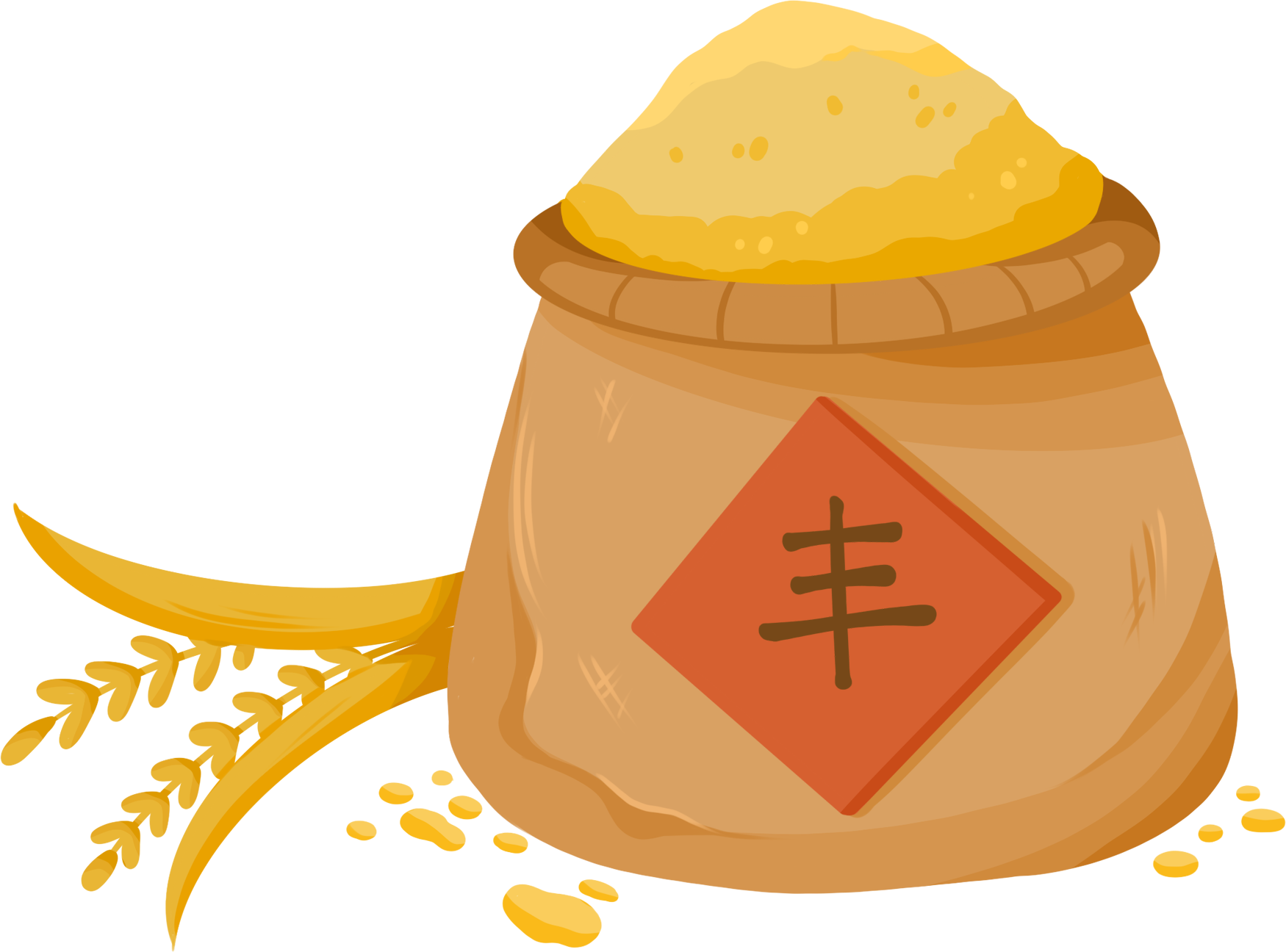 谷物丰收图片绘画作品制作步骤！