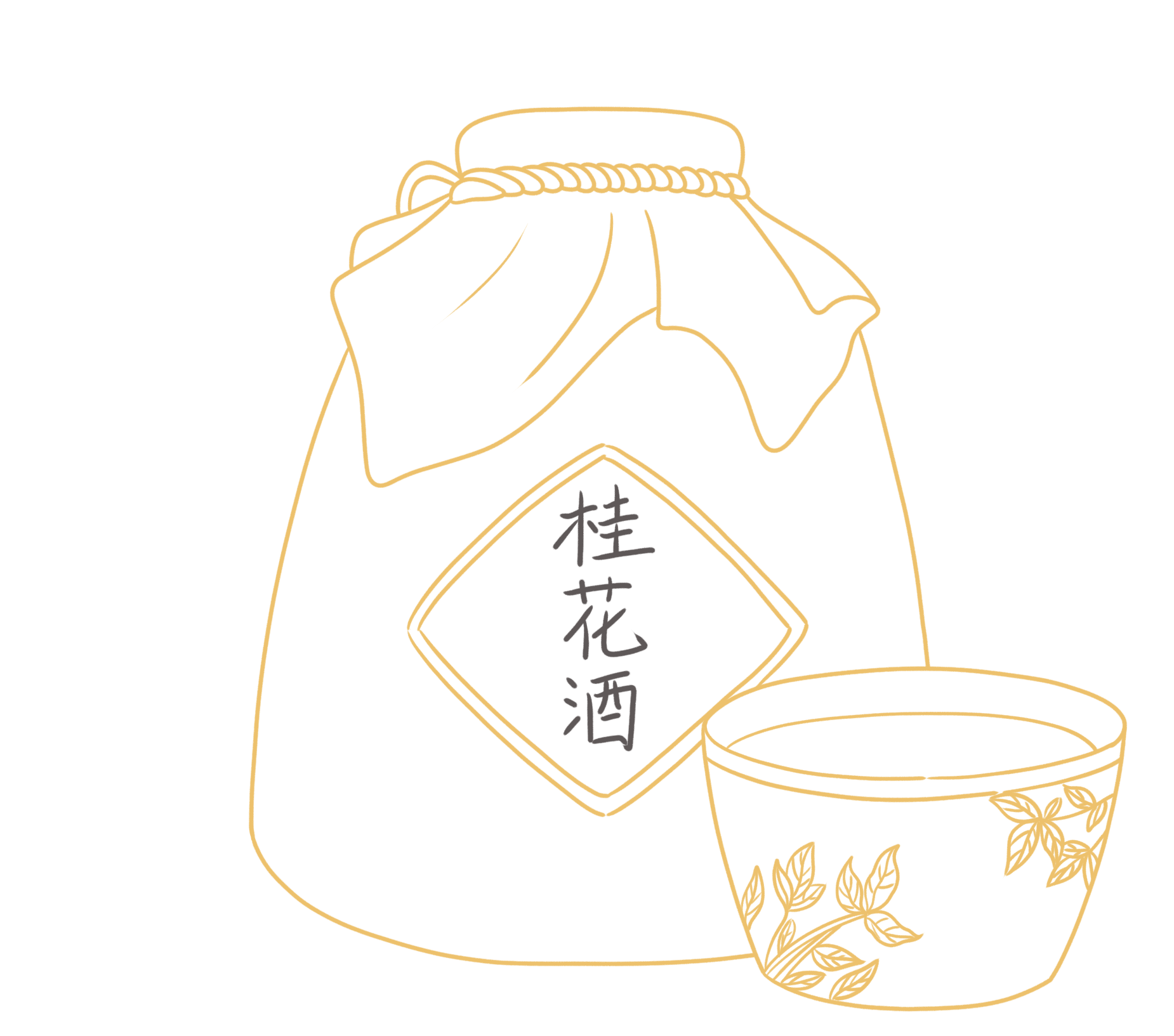 桂花的素材如何绘制?
