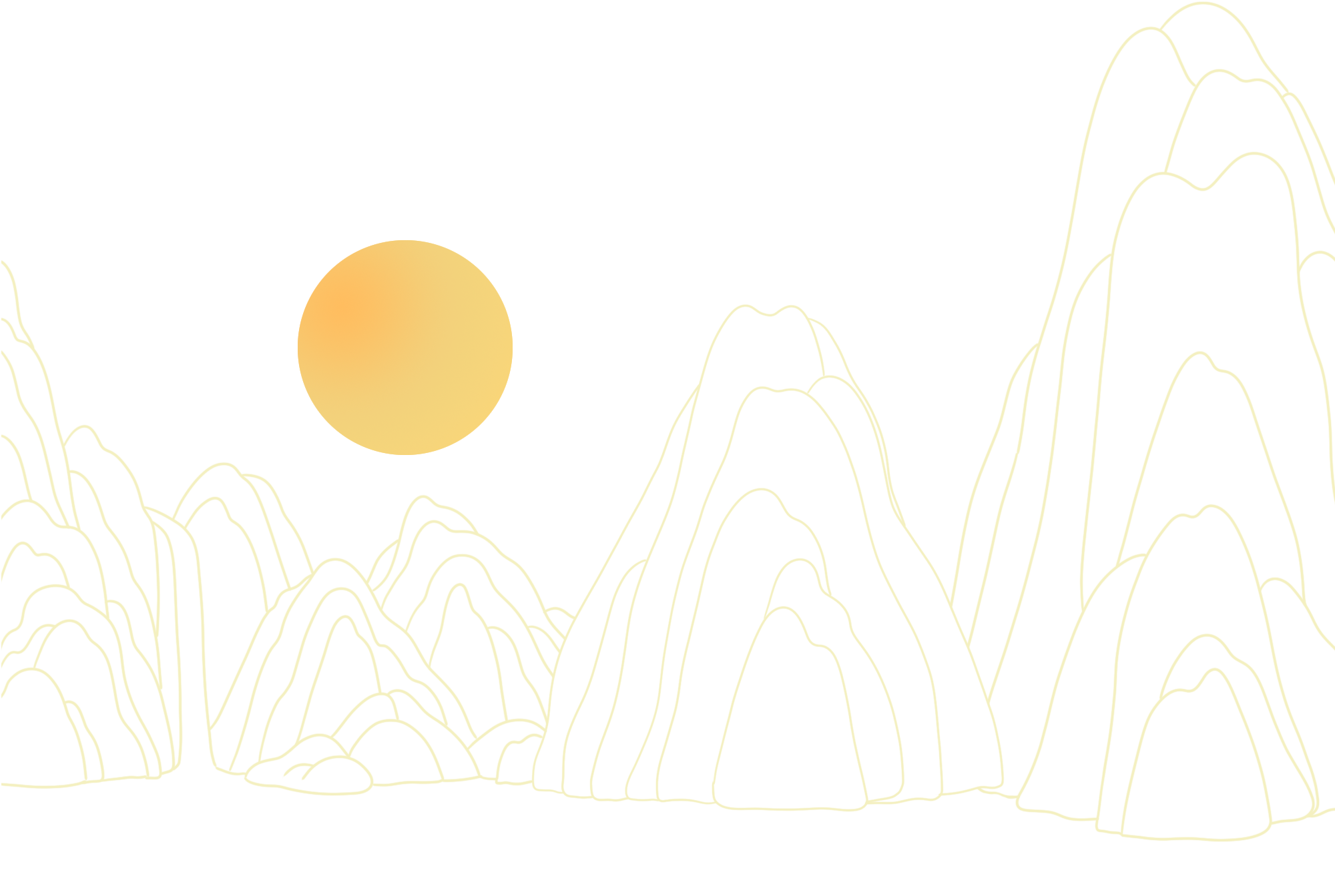 国潮山水插画如何画？