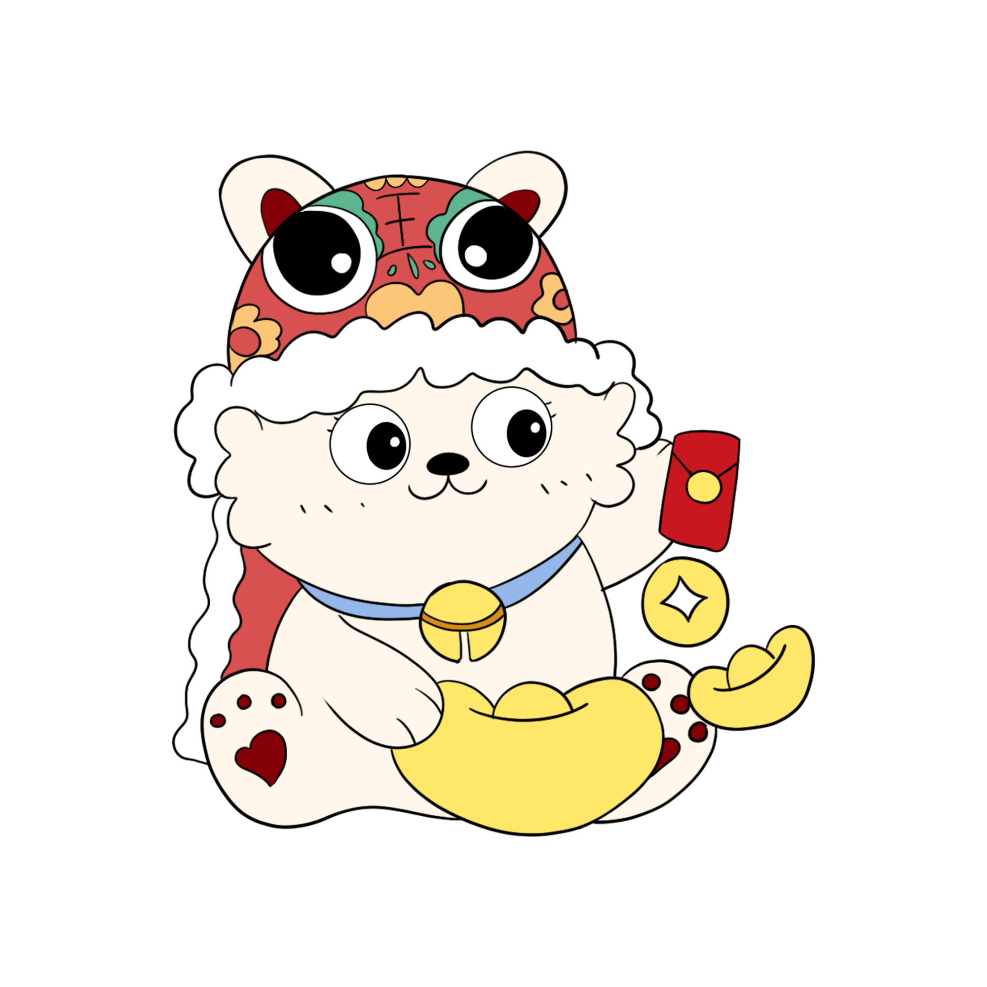 兔年形象图片插画素材制作步骤！