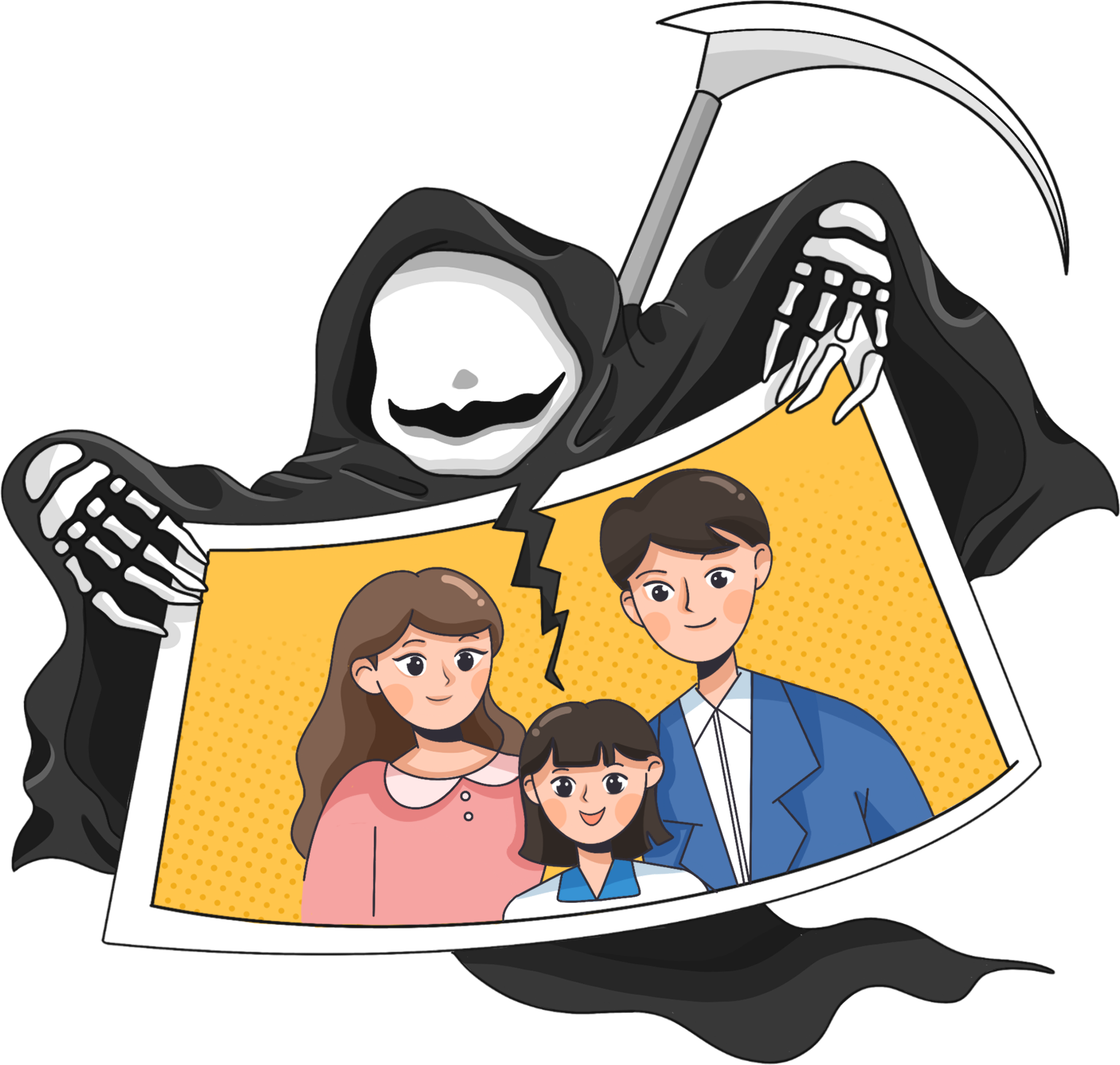 死神漫画插图制作方法！