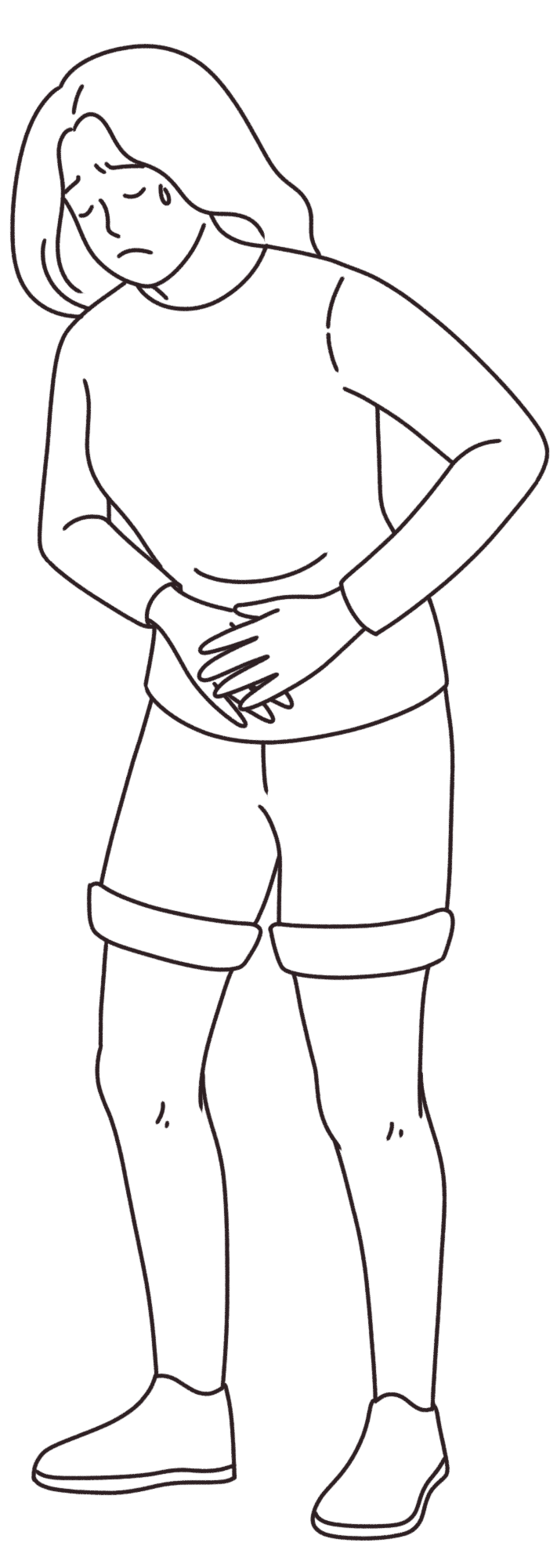 肚子疼的画画如何制作?