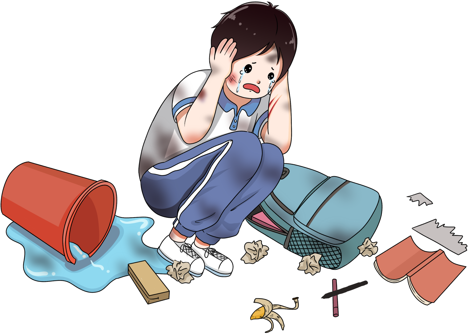 霸凌元素绘画图片创作方法！快速制作技巧！