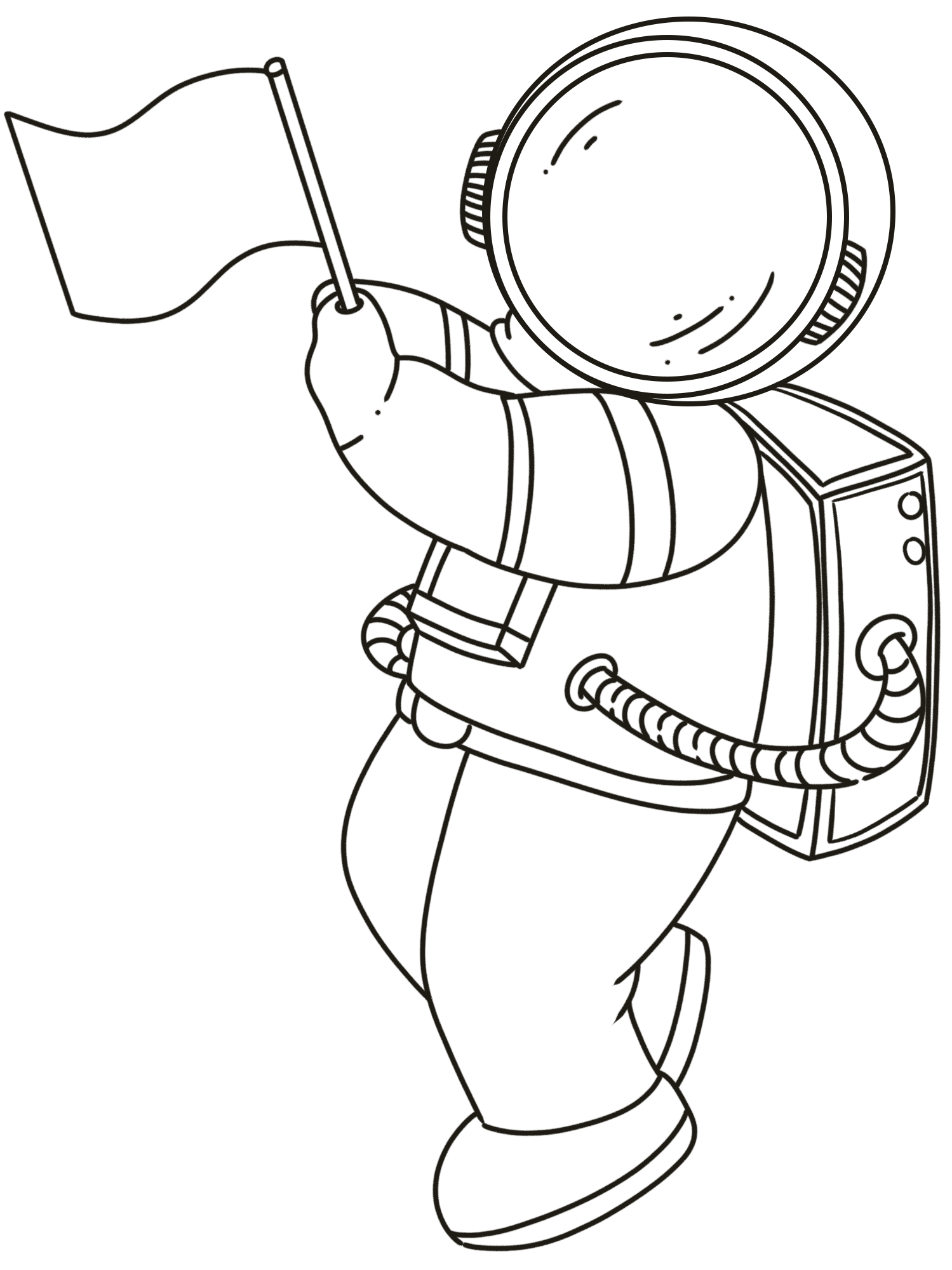 宇航员插画壁纸如何画？
