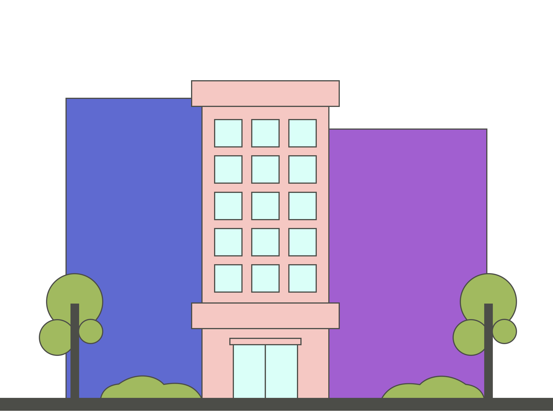 建筑插画图片怎么画？