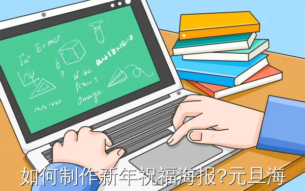 如何制作新年祝福海报?元旦海报怎么做简单