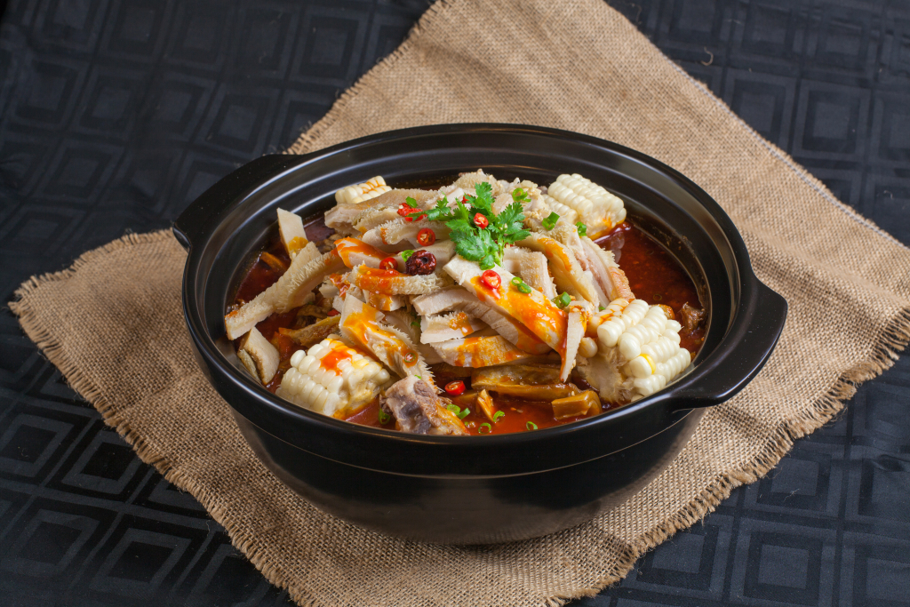 地道川渝麻辣毛肚锅版权图片下载