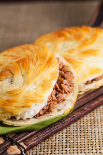 手工金丝肉饼
