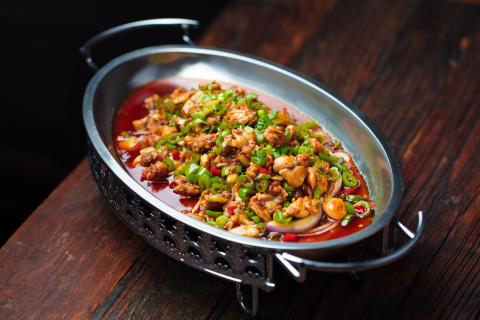 香辣红油鸡肉块