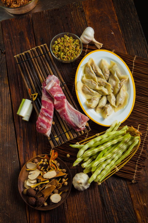 水饺必备食材材料版权图片下载