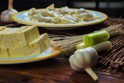 素馅冻豆腐粉条水饺
