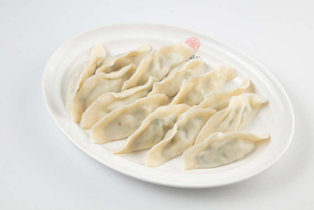 韭菜三鲜素水饺版权图片下载