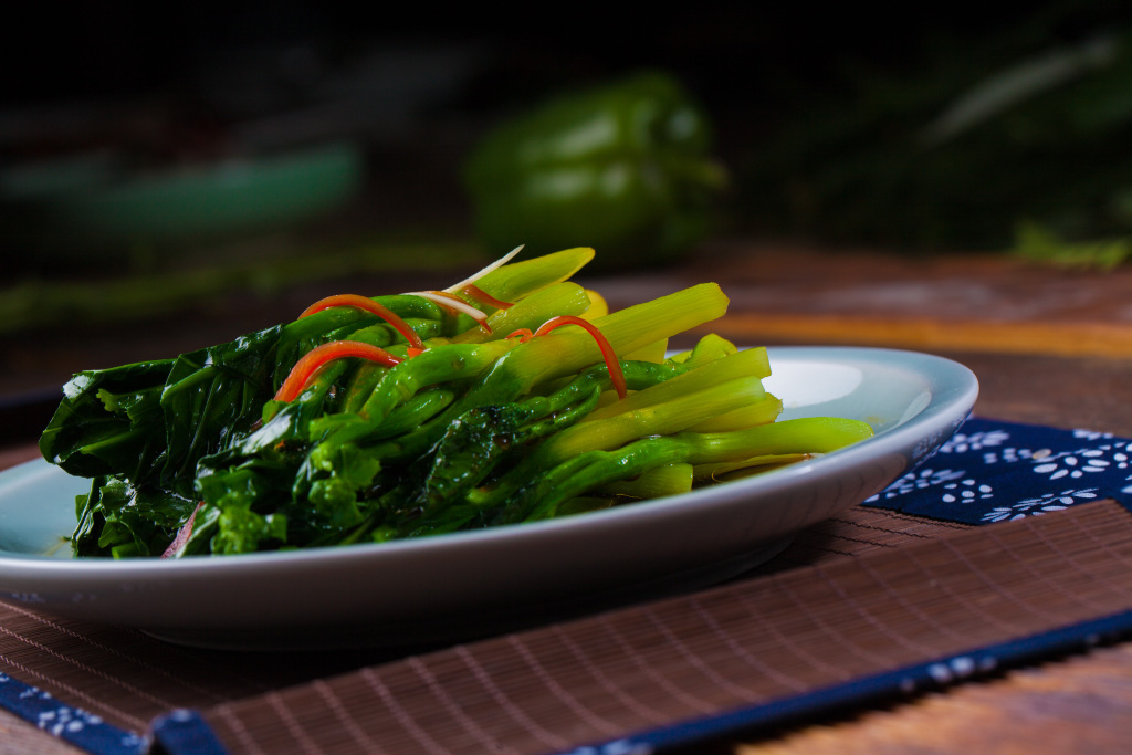 广式白灼菜心版权图片下载