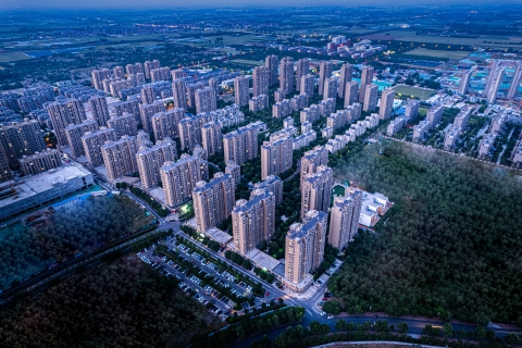 商业办公住宅夜景高清图