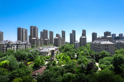 城市学区房下午环境高清图