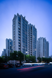 居民住宅楼房仰拍高清图