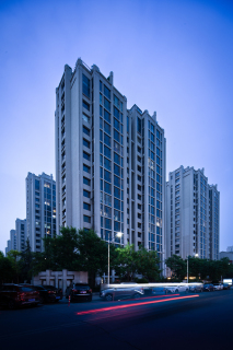 居民住宅楼房仰拍高清图