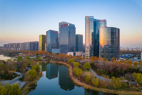 远景建筑城市公园高清图