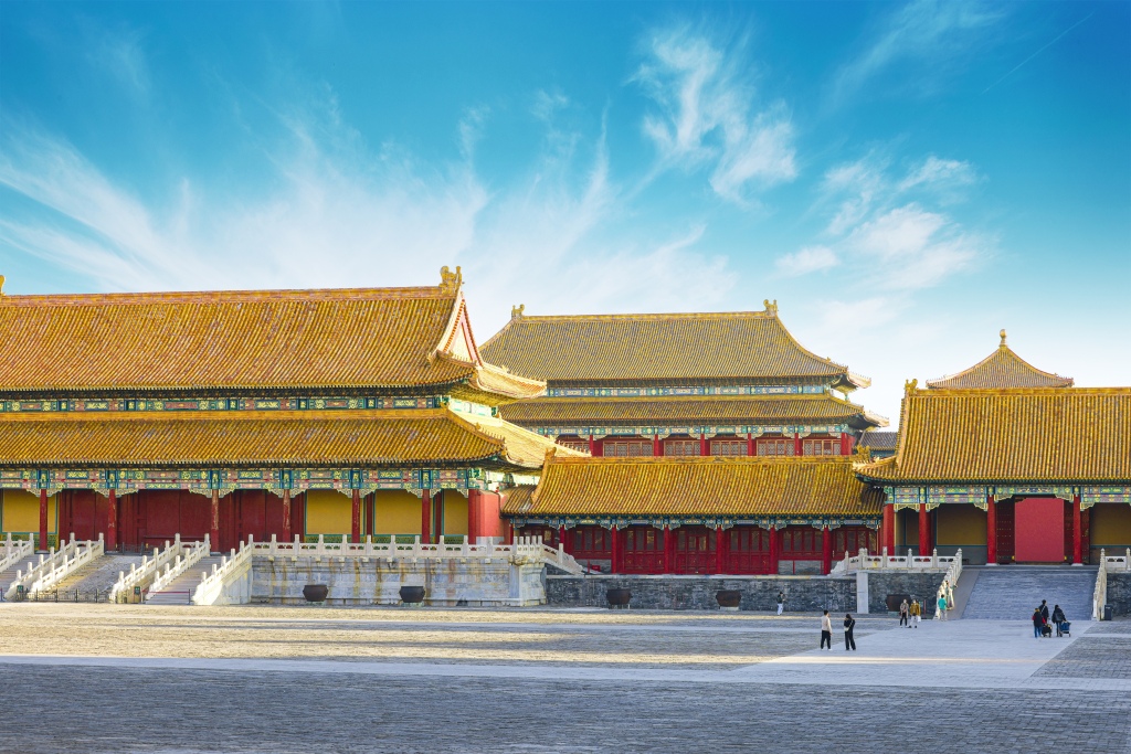 古代古风建筑大全景版权图片下载