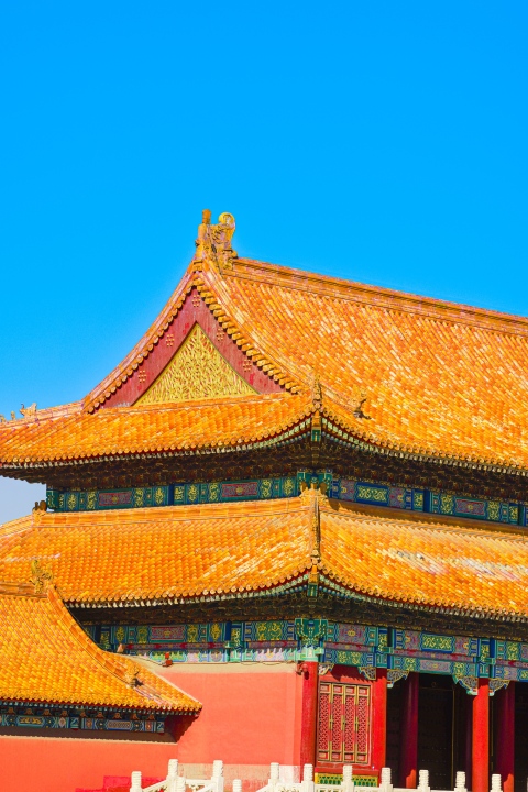古代古风建筑房子天空竖图版权图片下载