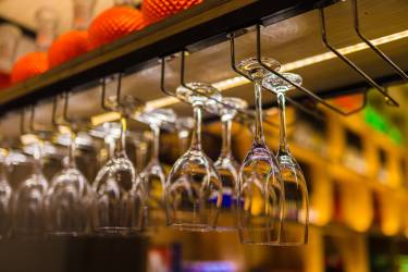 餐厅高脚红酒杯香槟杯实拍图
