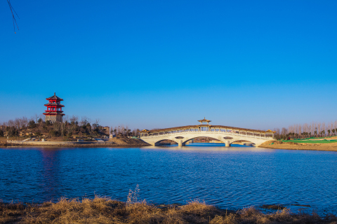 唯美城市公园风景高清图