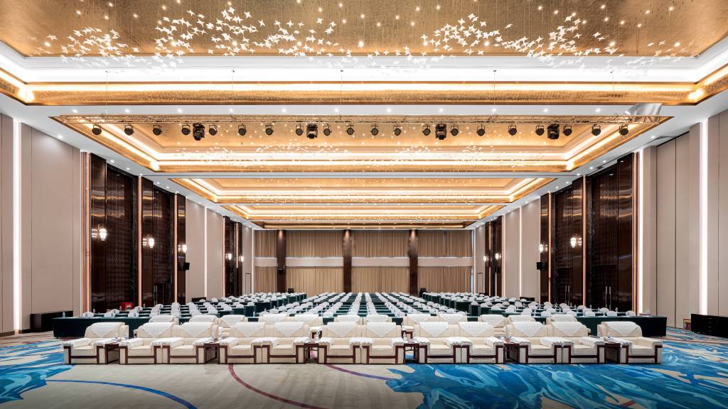 豪华会议多人会议厅高清图版权图片下载