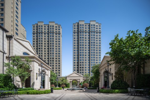 现代城市花园高档小区高清图