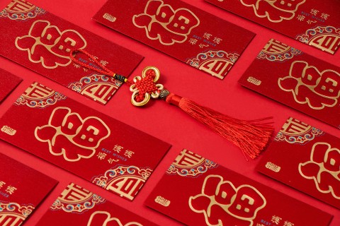 新年福气压岁钱实拍图
