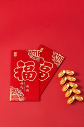 招财进宝元宝红包实拍图