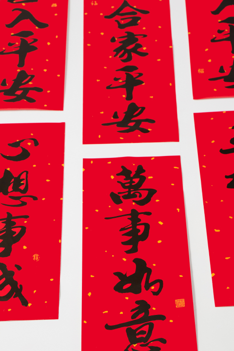 新春对联集锦实拍图版权图片下载