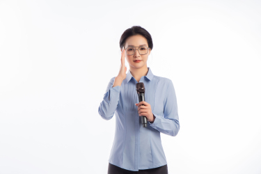 主持会议的女白领高清图