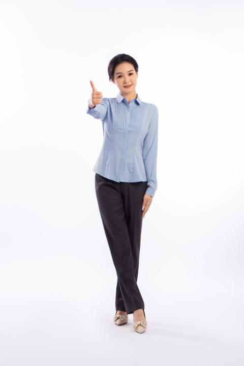 给大家点赞的女人高清图版权图片下载