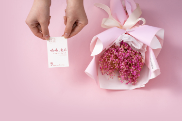 母亲节节日卡片唯美花束高清图