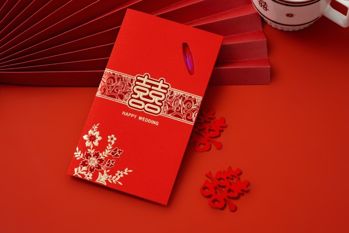 结婚典礼新婚红双喜红包高清图