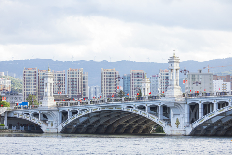 城市建筑跨海大桥高清图