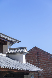 青砖绿瓦户外古风建筑高清图