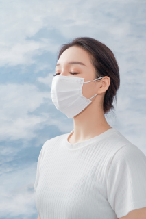 蓝天空气清新口罩防护女实拍图