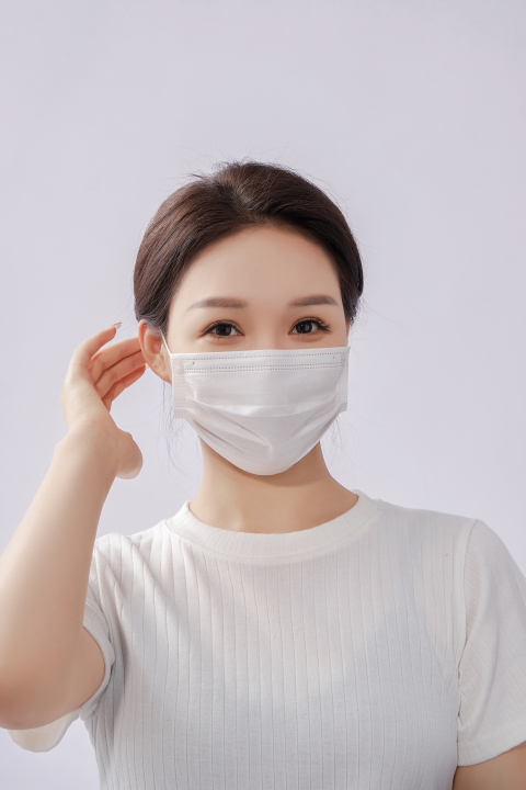 高颜值女口罩医疗防护护士实拍图版权图片下载