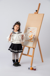 油画作品女孩展示高清图