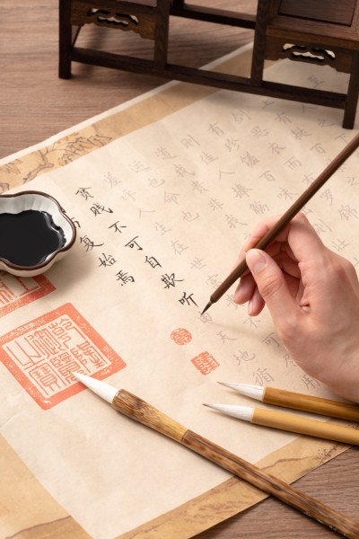 毛笔字专用高档毛笔高清图