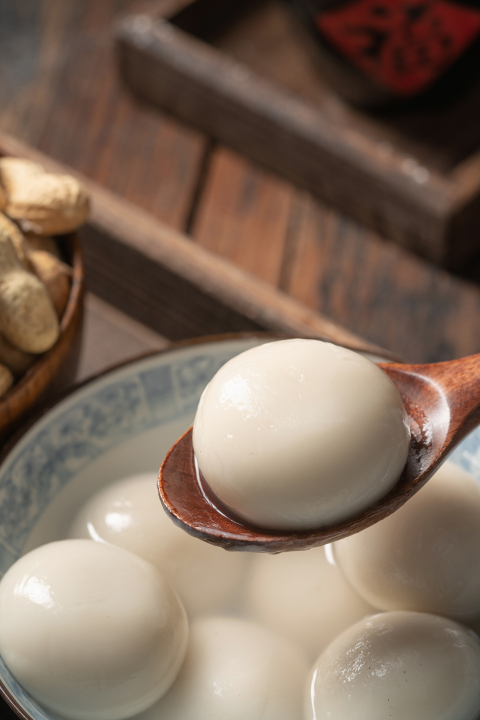 美味黑芝麻汤圆高清图版权图片下载