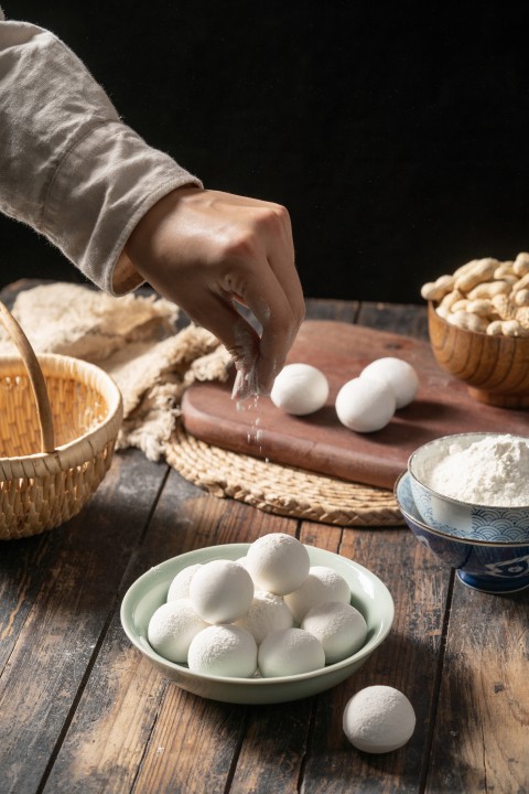 美味的团团圆圆汤圆高清图版权图片下载