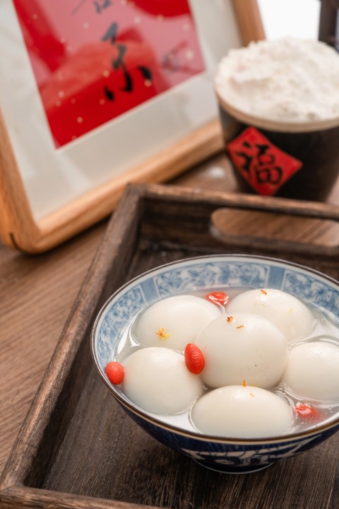 枸杞桂花元宵健康美食实拍图版权图片下载