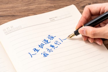 钢笔字教学展示图